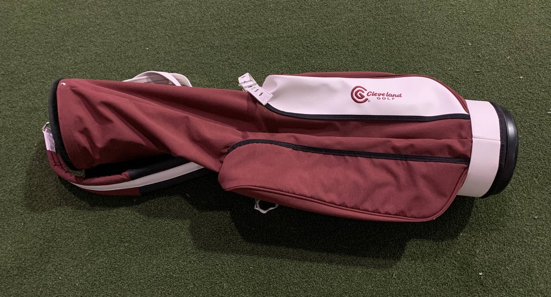 Jones X Cleveland Golf Sunday Carry Bag Red 2-Way Divide Single Strap Golf Bag