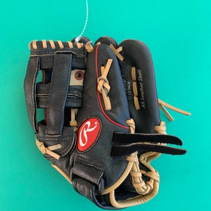 Black Rawlings Highlight Series Right Hand Throw Infield Baseball Glove 11.5" (Used)