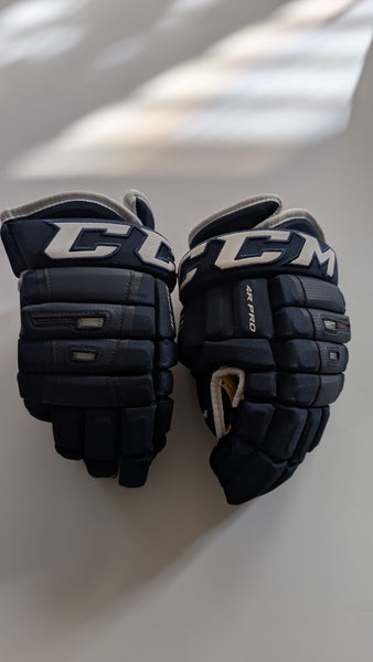 CCM Navy 4R Pro Hockey Gloves 13"