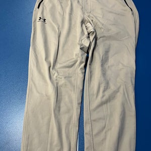 Under Armour mens jogger pants size large tan/beige