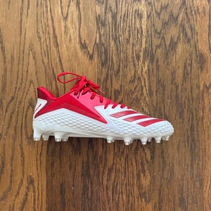 White Men's Adult Size M 12.5 (W 13.5) Adidas Molded Cleats (New)
