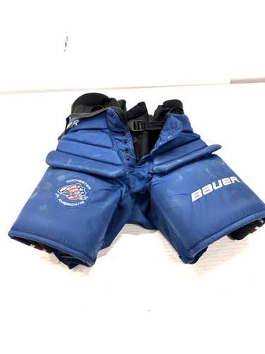 Used Bauer ROCHESTER AMERICANS Senior Goalie Pant Royal Blue SM 11860-S000287225
