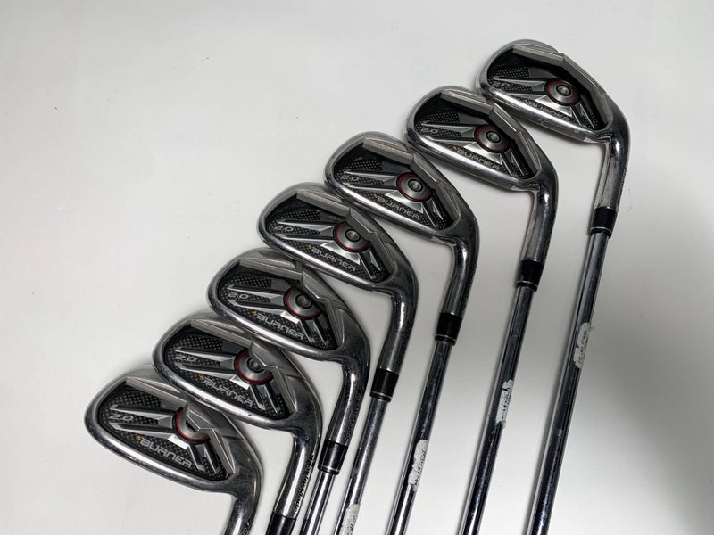 TaylorMade Burner 2.0 Iron Set 4-PW 85g Regular Steel Mens RH +1''