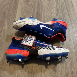 Nike Alpha Huarache Elite 4 Low Happy Father Day Baseball Cleat FD5514-400 Sz 11