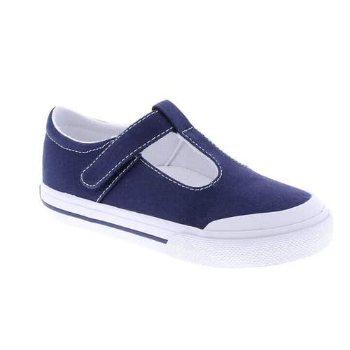 FootMates Drew V102-410 Girl Kids US 9 Navy White Low Top Casual Shoes PLW312