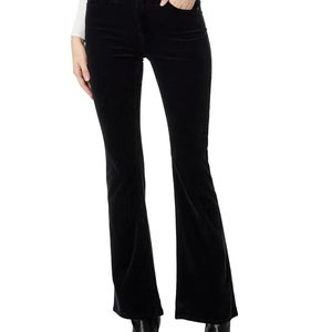 AG Jeans Farrah Pants Women's 26 Black Cotton High-Waisted Bootcut Leg PLW282