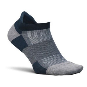 Feetures High Performance Max Cusion Unisex French Navy No Show Tab Socks PLW40