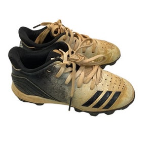 Used Adidas BLK AND WHITE BB/SB Cleats Black And White Youth 13.0 11347-S000242362