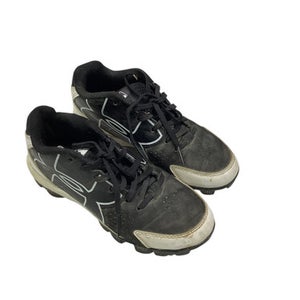 Used Under Armour IGNITE MID BB/SB Cleats Black And White Junior 01.5 11347-S000242507
