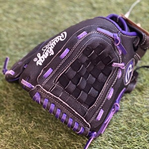 Black Rawlings Highlight Series Left Hand Throw Baseball Glove 11.5" (Used)