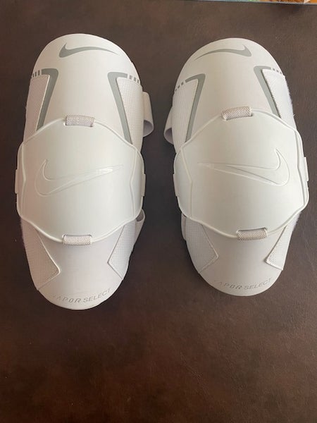 Pre-owned Nike Vapor Select Arm Pad Guards Lax Lacrosse White Size Small