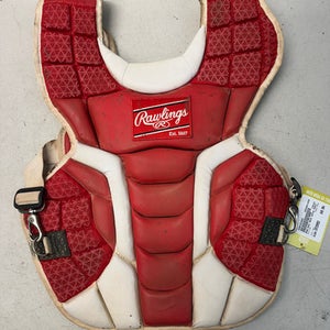 Used Rawlings Mach Catchers Chest Protector Red Intermed 11835-s000191865