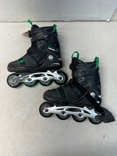 Used K2 SK8 HERO BOA SKATES Junior Rec Fitness Skates Black Adjustable 11835-C000191957