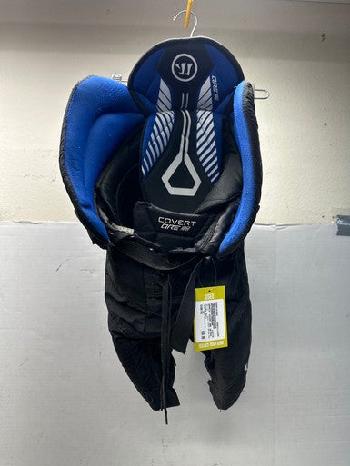 Used Warrior COVERT QRE 20 PRO Junior Pant Black And Royal Blue LG 11835-S000191989