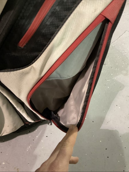 Used Titleist Carry Golf Bag 14-Divider 8-Pocket White Black Red