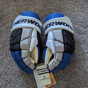 Tampa Bay Lightning Retro Sher-Wood Code TMP 1 Gloves 14" Pro Stock (New w/ Tags)