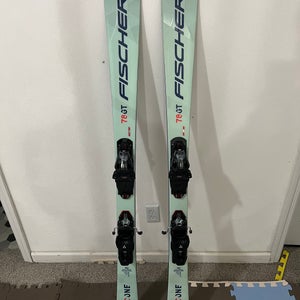 Used 152cm Fischer RC One 78 GT Women's skis with bindings