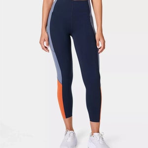 Sweaty Betty Power UltraSculpt Leggings Womens 4 Blue High Waisted Active PLW114