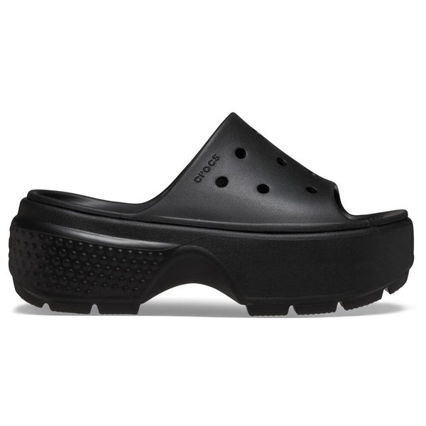 Crocs Stomp Sandals Unisex US 5M-7W Black Comfort Casual Platform Slide PLW119