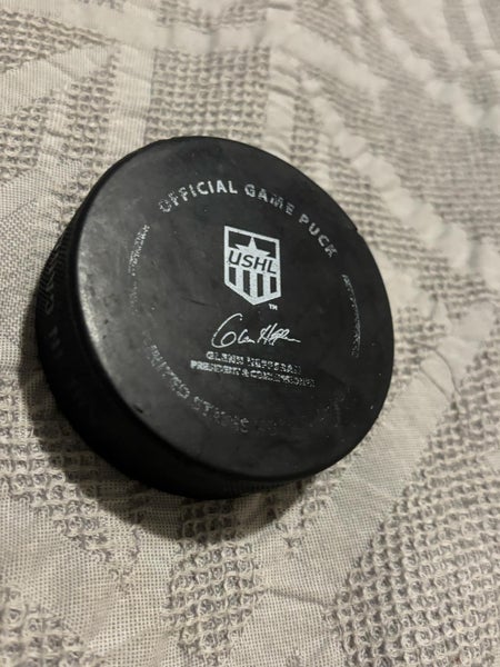 Cedar Rapids Roughriders USHL Game Used Hockey Puck