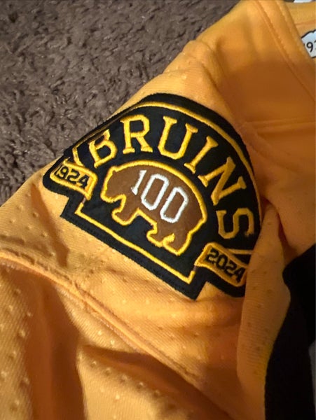 $230 Adidas Bergeron Boston Bruins Alternate 100th Anniversary Jersey Size 52 Large