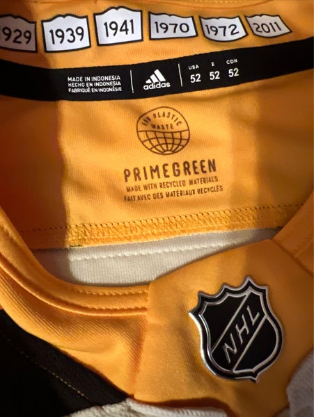 $230 Adidas Bergeron Boston Bruins Alternate 100th Anniversary Jersey Size 52 Large