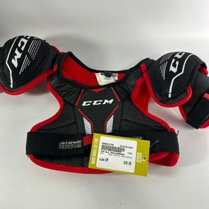 Used CCM CCM BLK SHOULDERPADS SM Hockey Shoulder Pads 11834-S000015789
