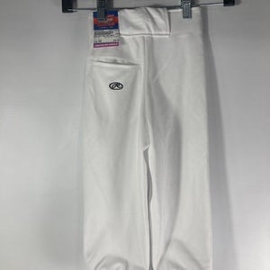 Used Rawlings RAWLINGS WHT BB PANTS XXS Baseball and Softball Bottoms 11834-S000024099