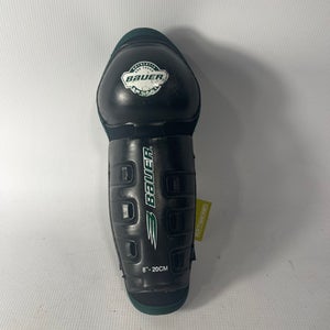 Used Bauer BAUER GRN HOCKEY SHIN GUARDS 8" Hockey Shin Guards 11834-S000012246