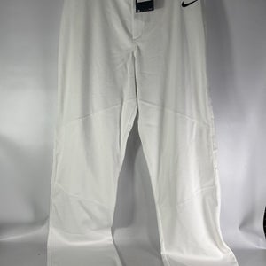 Used Nike WHITE NIKE PANS LG Baseball and Softball Bottoms 11834-S000023078