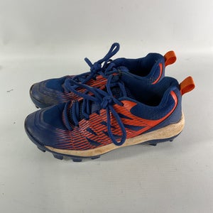 Used BoomBah BLUE/ORANGE CLEATS BB/SB Cleats Royal Blue Junior 05 11834-S000030116
