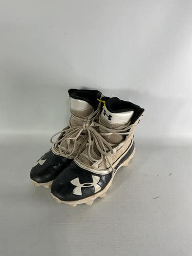 Used Under Armour Jr Fb Cleats Black And White Junior 06 11834-s000026765