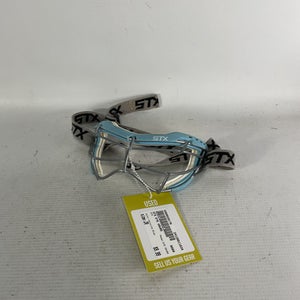 Used STX EYE GAURD Lacrosse Facial Protect Carolina Blue Junior 11834-S000029179