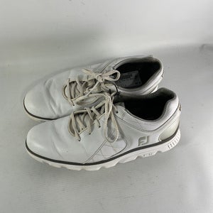 Used Foot Joy Mens Golf Shoes White Senior 7.5 11834-S000030646