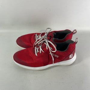 Used Foot Joy Mens Golf Shoes Red Senior 10.5 11834-S000030379