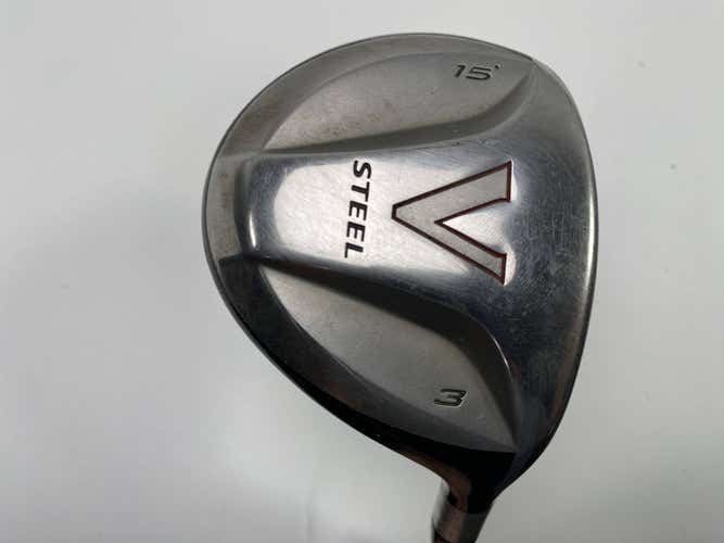 TaylorMade V Steel 3 Fairway Wood 15* MAS2 Regular Graphite Mens RH