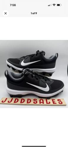 Nike Force Trout 9 Pro MCS Baseball Cleats Black White FB2908-001 Men’s Sz 9  New