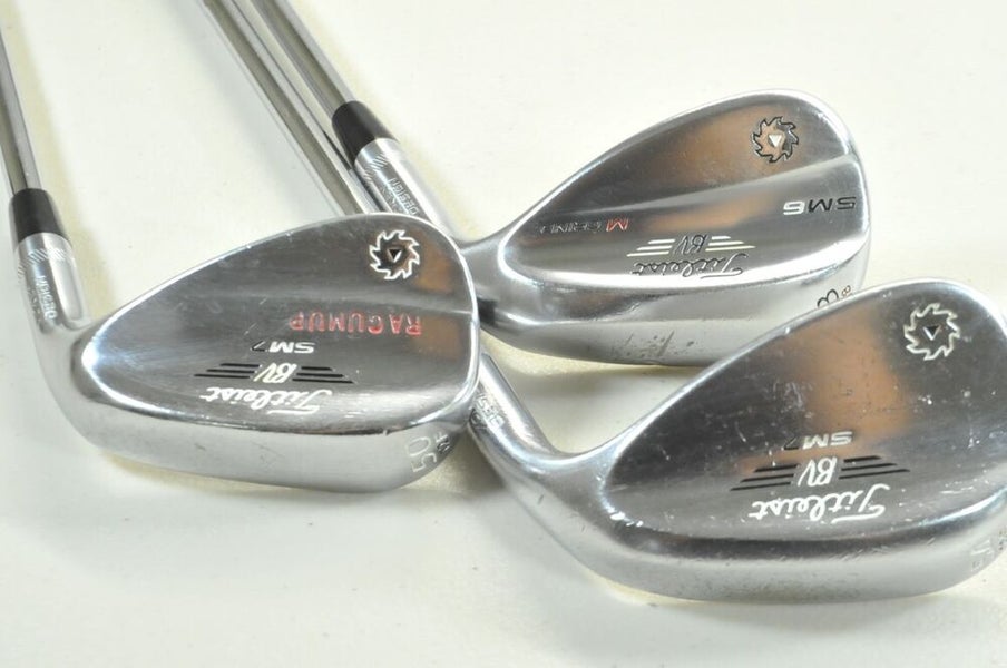 Titleist Vokey SM7/SM6 Tour Chrome 50*, 54*, 58* Wedge Set Right Steel # 191068