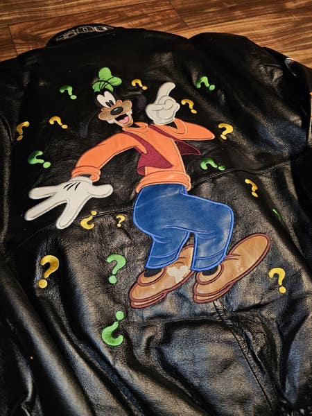 NEW Rare Vintage JH Design Disney Goofy Nascar Daytona 500 Leather