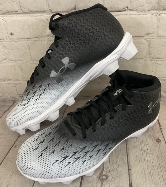 Under Armour Spotlight Fran RM 4.0 WD Football Cleats Black White US 12 Wide