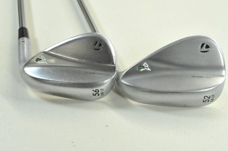 TaylorMade Milled Grind 4 Satin 52*, 56* Wedge Set RH Regular Flex Steel #191326