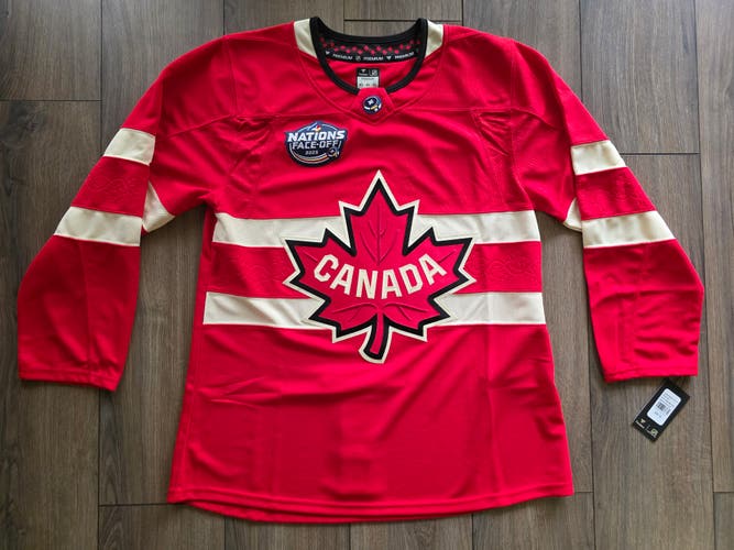 4 Nations FaceOff 2025 Canada Blank Authentic Fanatics Premium Jersey 52 NWT