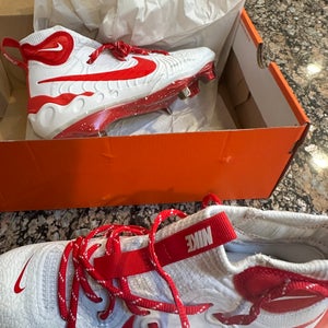 Red Men's Size M 7.0 (W 8) Nike High Top Alpha Huarache NXT Metal (New)