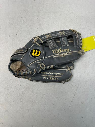 Used Wilson Og7a9845 Bb Sb Glove Rh Throw Grey 13" 11835-s000192128