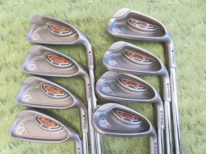 Ping G10 4-PW + SW Irons BLACK Dot AWT Steel STIFF