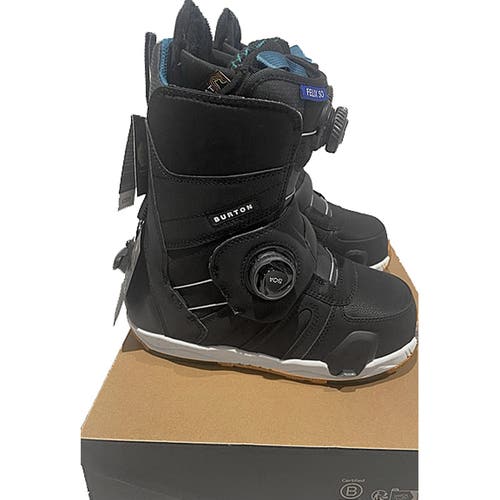 NEW! $480 Burton Felix Step On Snowboard Boots!  9.5  Black  2024