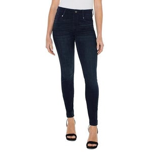 Liverpool Los Angeles Gia Glider Jeans Women's 4 Blue Denim Skinny Leg PLW251