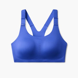 Brooks Racerback 2.0 Sports Bra Women 32C Blue Racerback Adjustable Strap PLW255