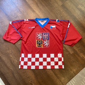 Red Czechia National Team #8 Tournament Jersey - X-Large