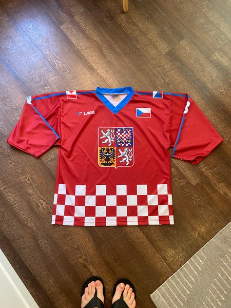 Red Czechia National Team #8 Tournament Jersey - X-Large